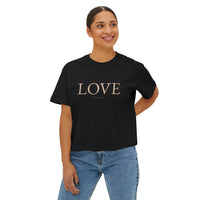 LOVE Cropped Boxy Tee