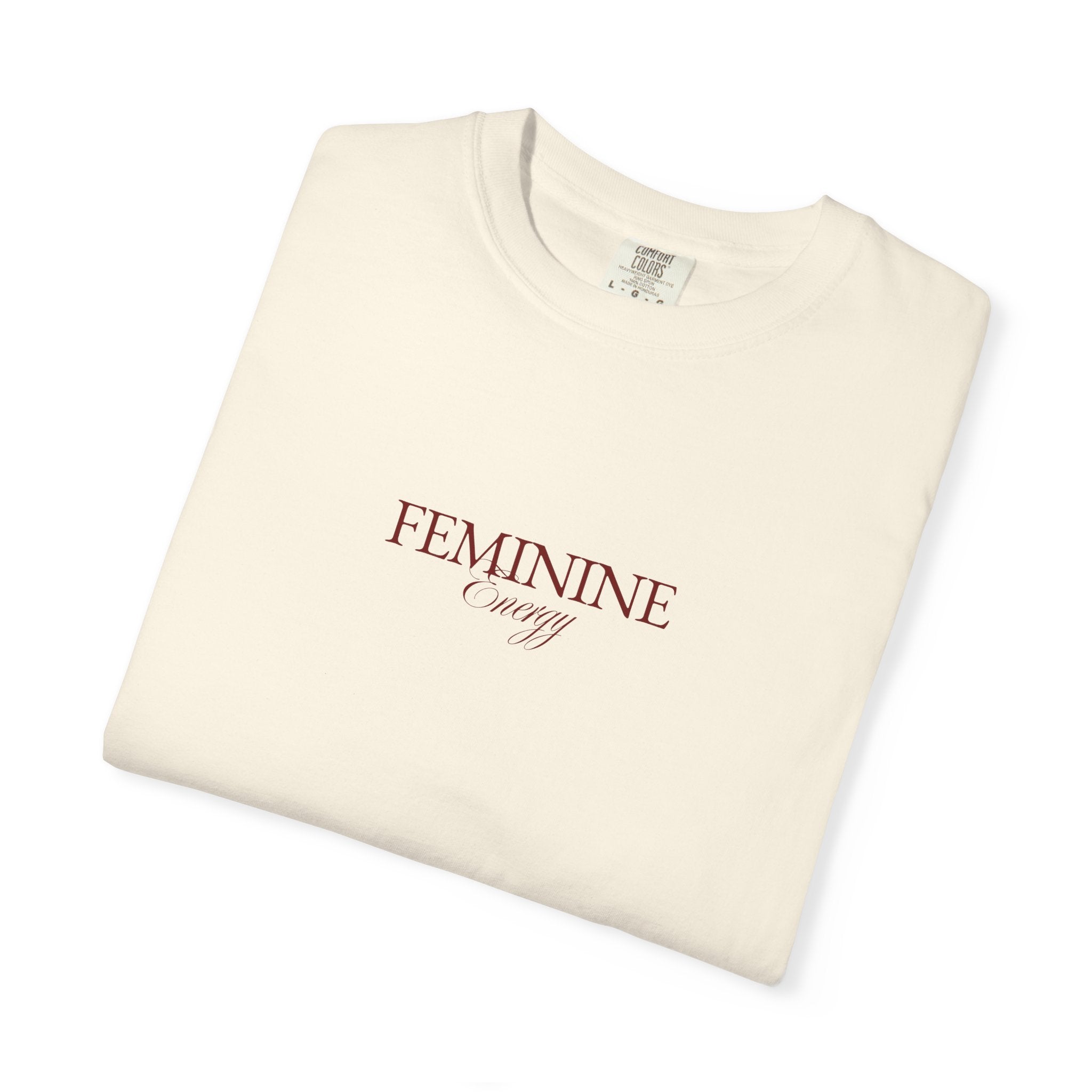 Feminine Energy Tee – Minimalist Cotton T-Shirt