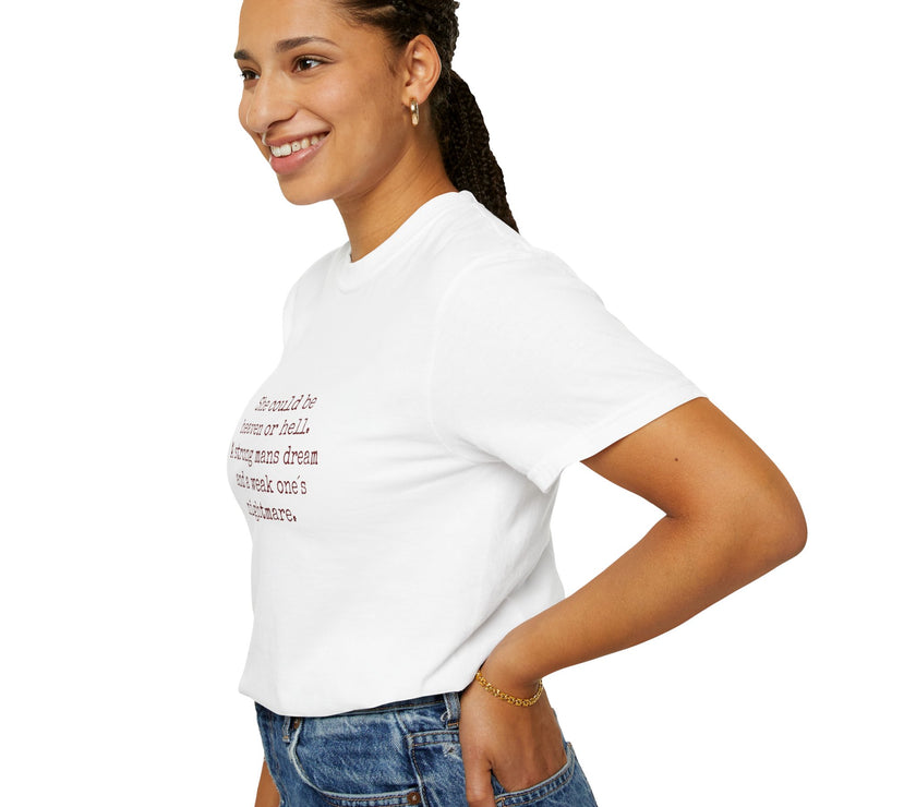A Strong Man’s Dream T-Shirt – Feminine Power Quote Tee