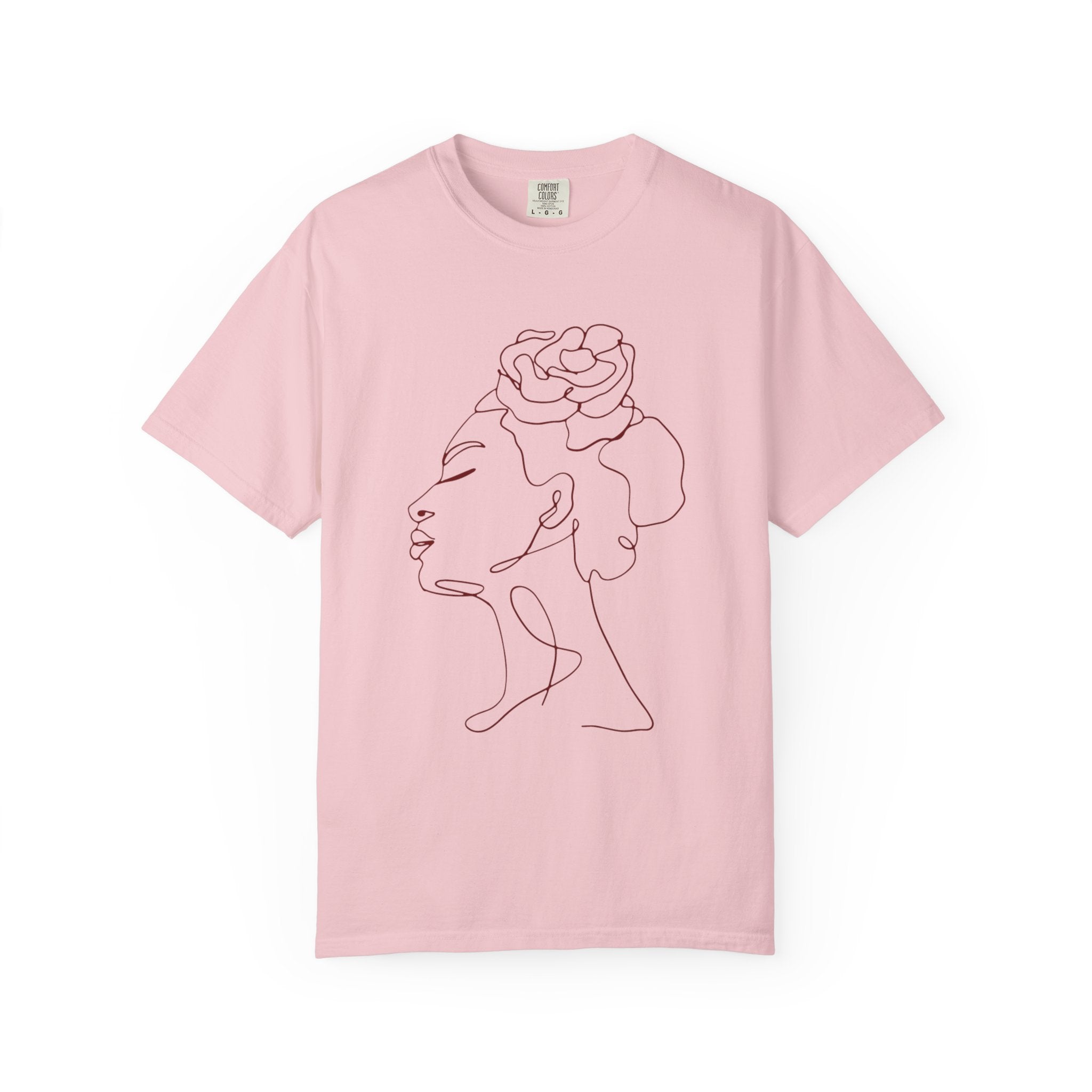 The Rebel Tee - Elegant Line Art T-Shirt for Empowerment
