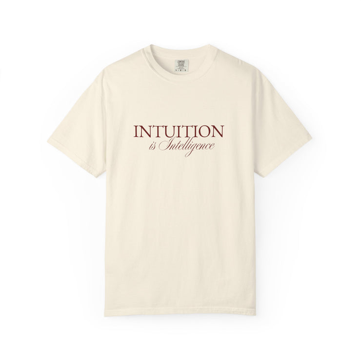 Intuition Is Intelligence Tee — Ivory Poetic Statement