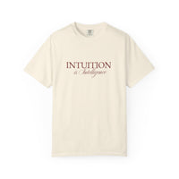 Intuition Is Intelligence Tee — Ivory Poetic Statement
