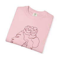 The Rebel Tee - Elegant Line Art T-Shirt for Empowerment