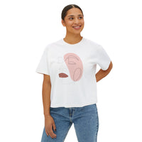 The Lover Tee - Cropped lineart tee