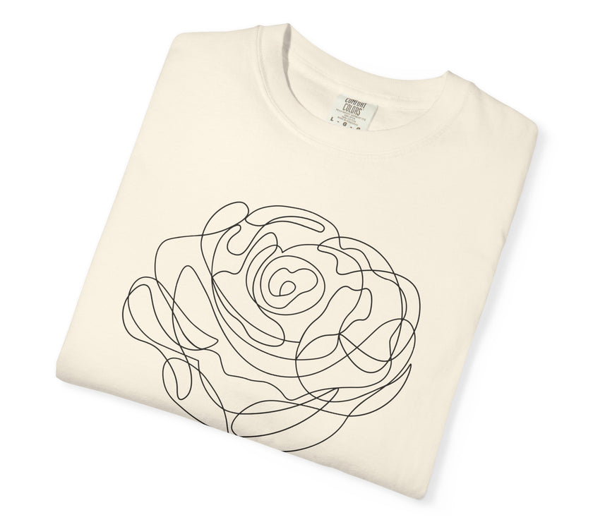 The Rose of Venus Tee – Feminine Line Art T-Shirt