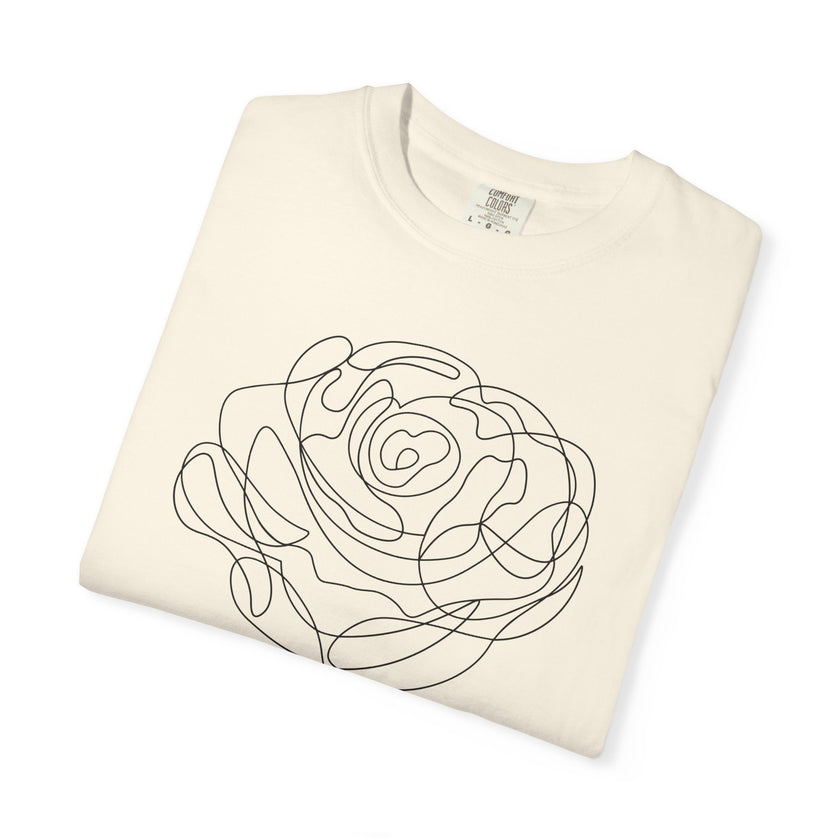 The Rose of Venus Tee – Feminine Line Art T-Shirt
