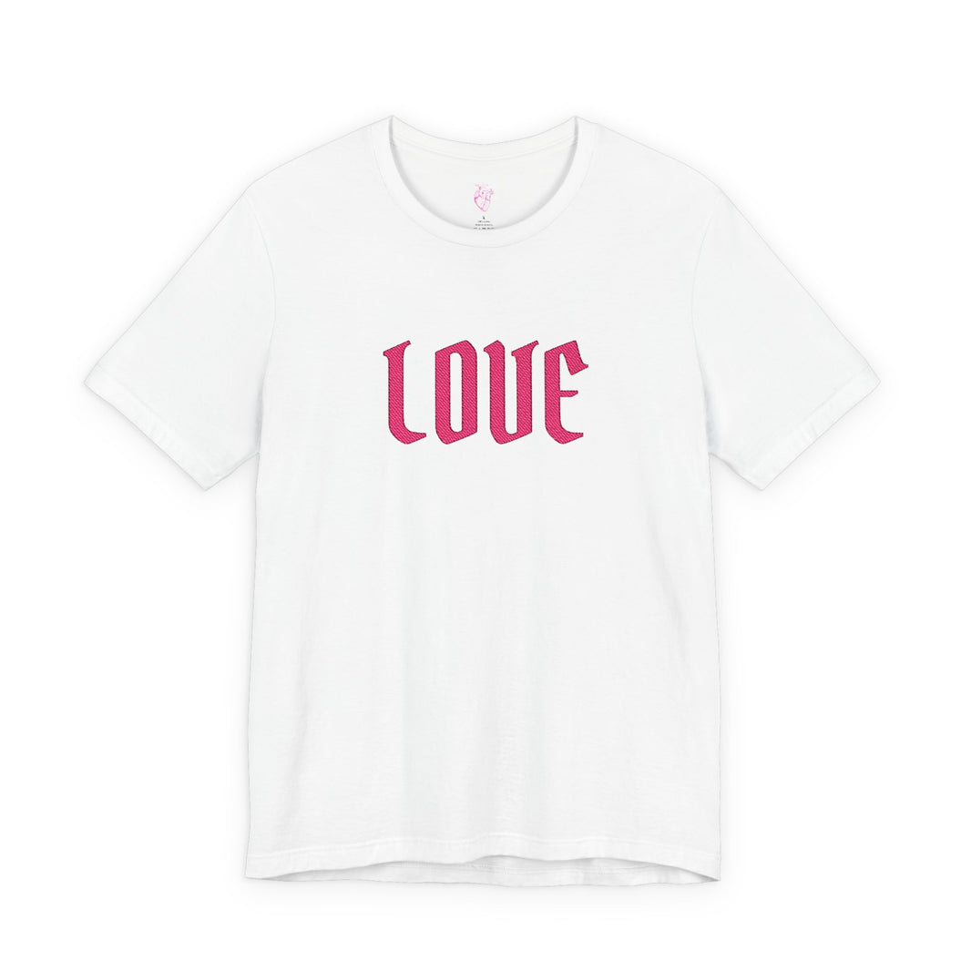 Embroidered gothic style tee