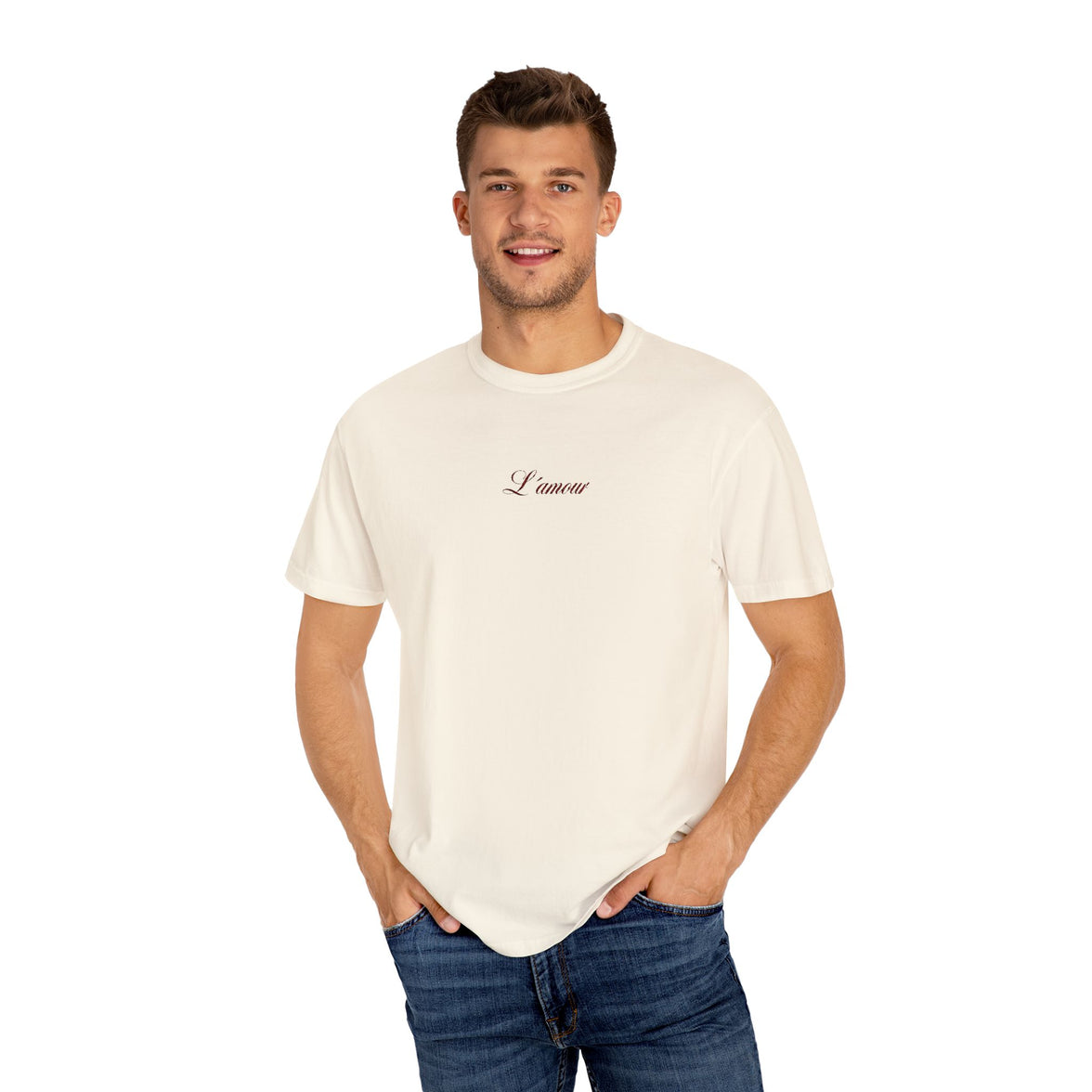 L´amour embroidered t-shirt - 100% cotton