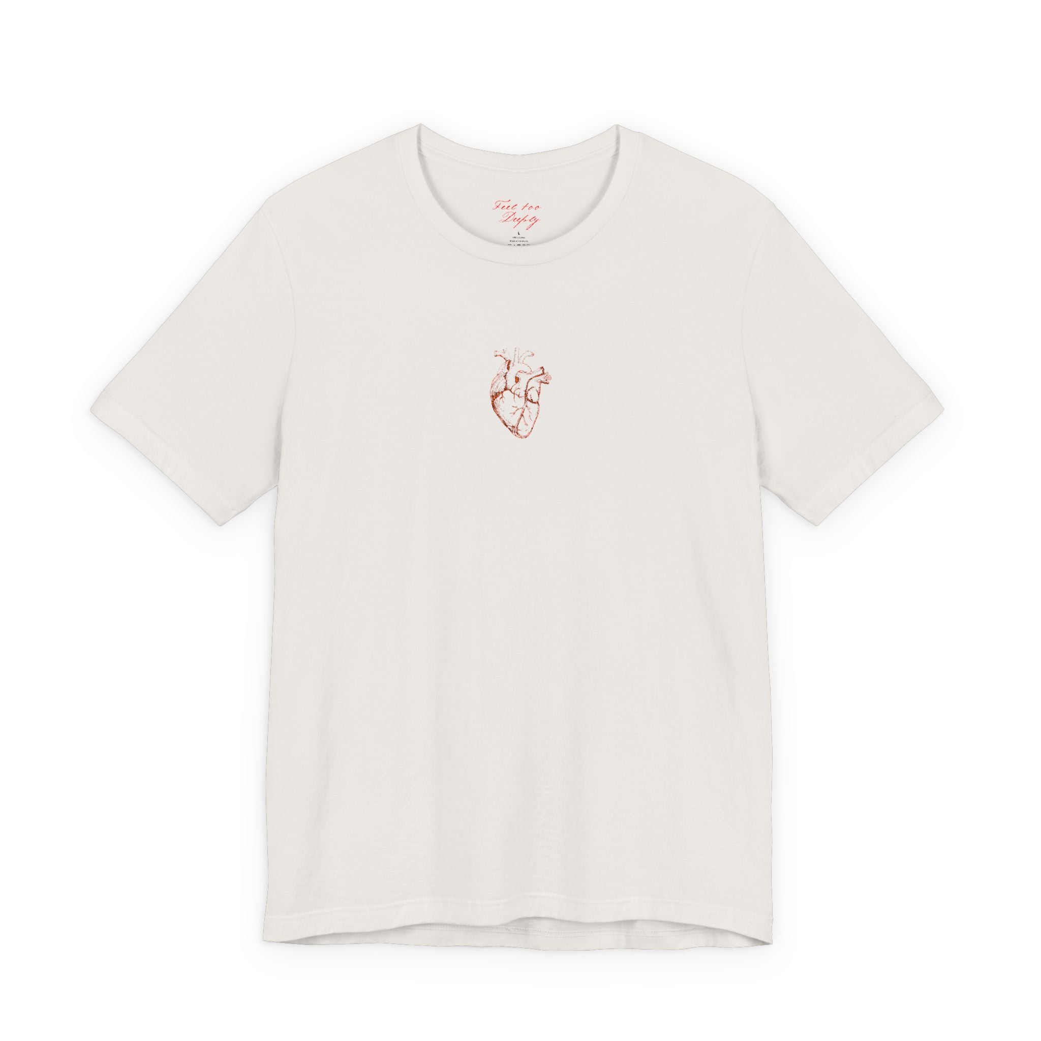 Embroidered Anatomical Heart  tee