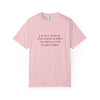 Anaïs Nin Mermaid Quote Tee — Ivory Cotton Poetic Statement