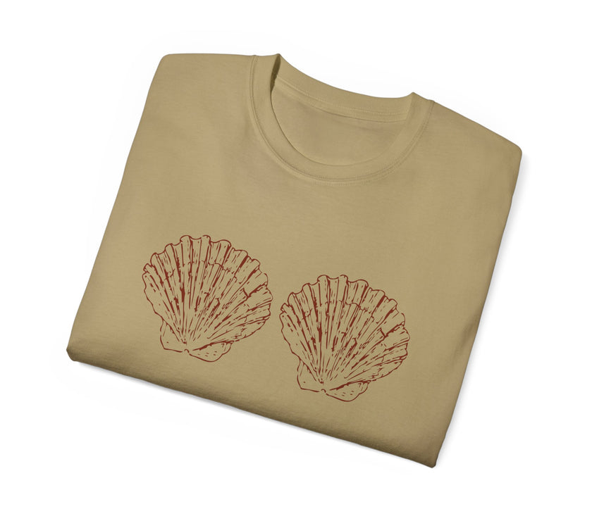 Unisex Cotton Tee - Aphrodite Divine Feminine Shell