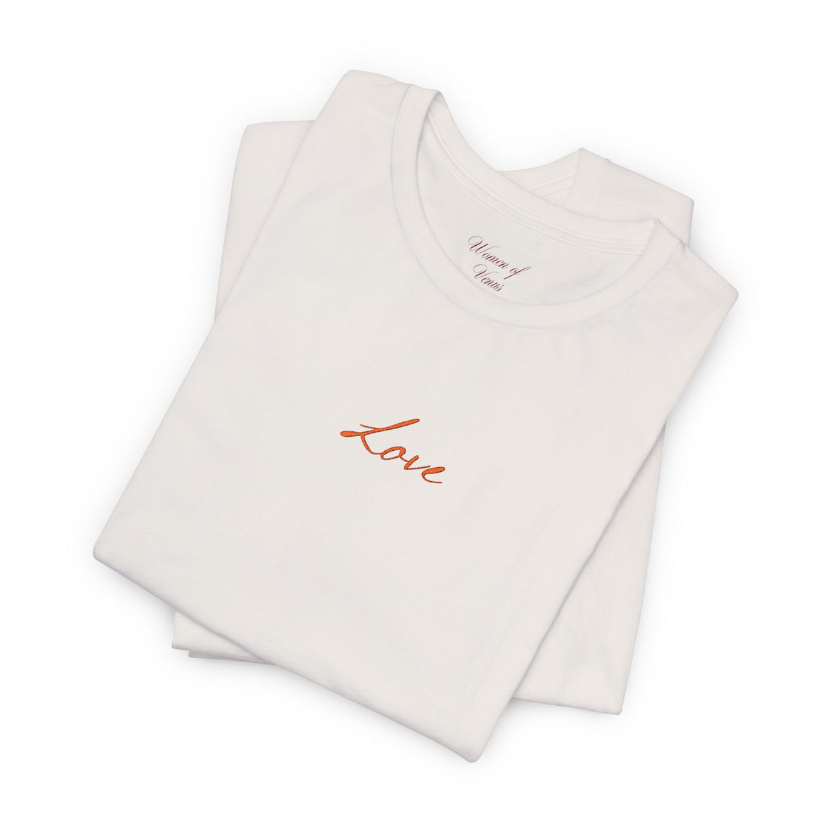 Embroidered Love  Tee with Heart Sleeve