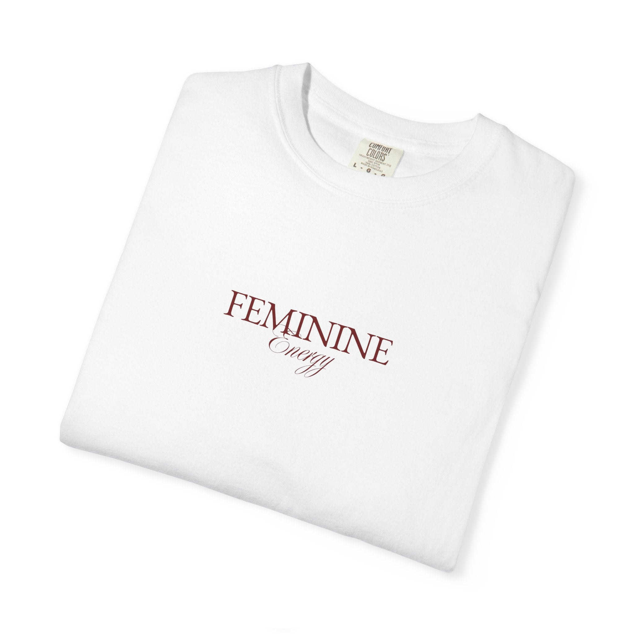 Feminine Energy Tee – Minimalist Cotton T-Shirt