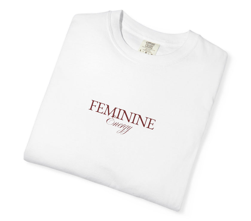 Feminine Energy Tee – Minimalist Cotton T-Shirt
