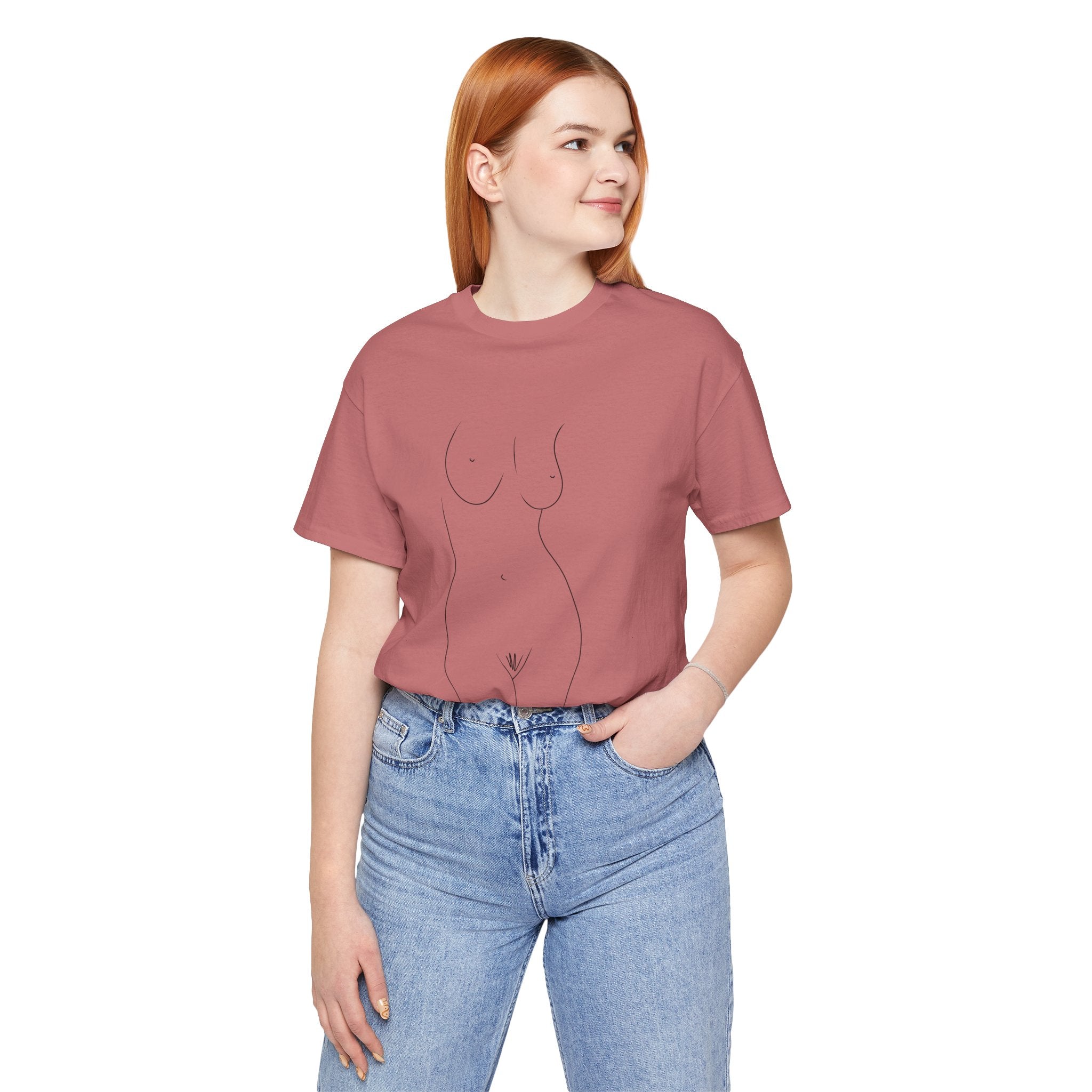 Nude Outline Graphic Tee
