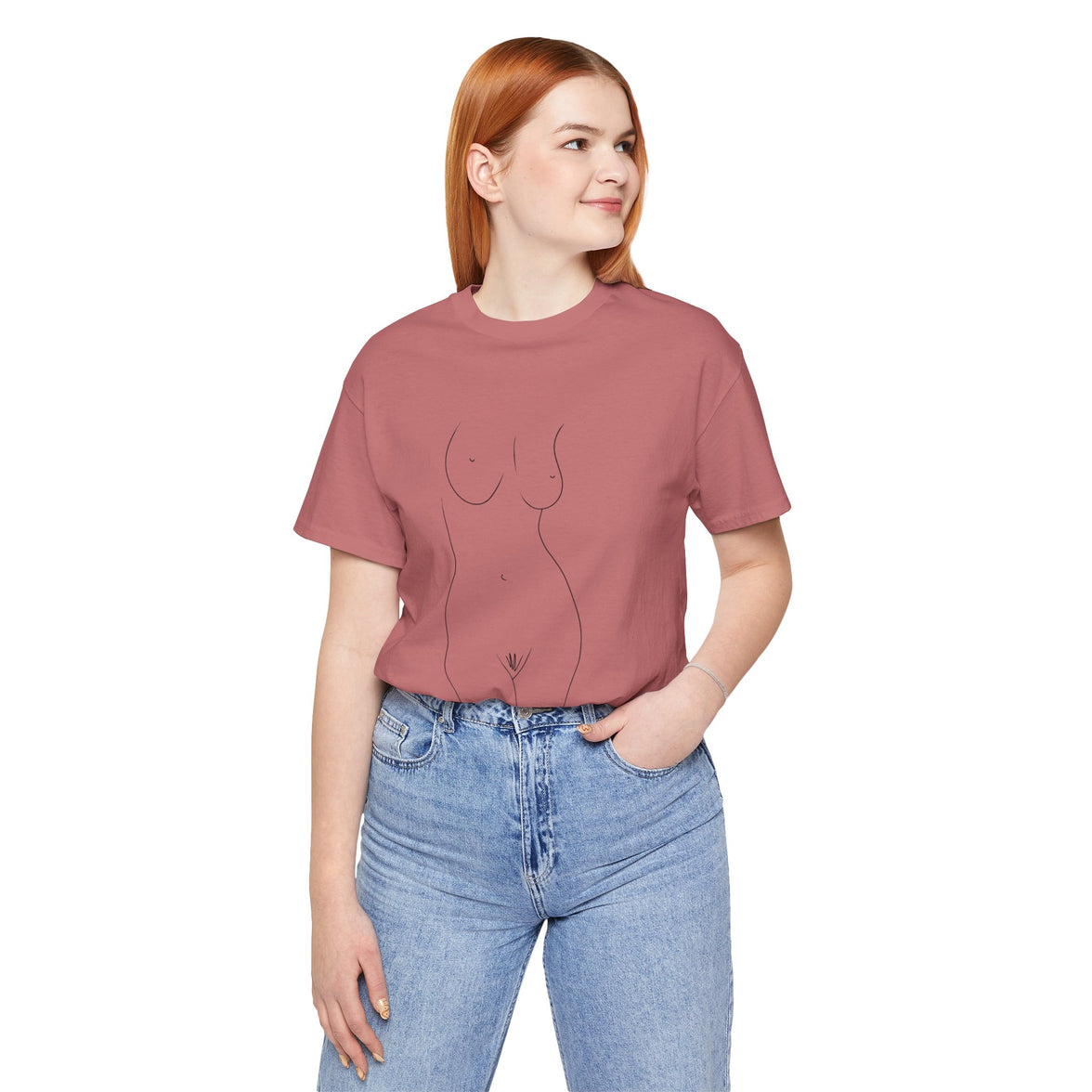 Nude Outline Graphic Tee
