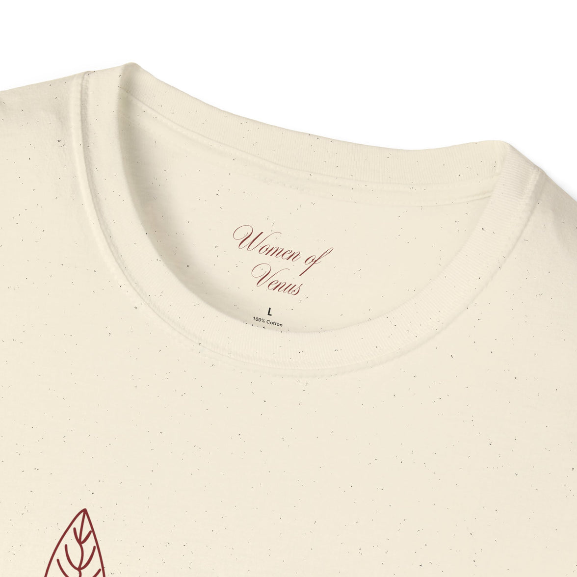 The Dreamer Tee – Minimalist Floral Line Art Softstyle T-Shirt