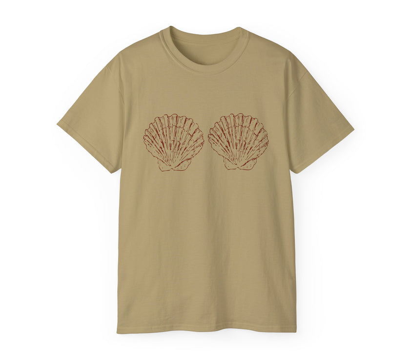 Unisex Cotton Tee - Aphrodite Divine Feminine Shell