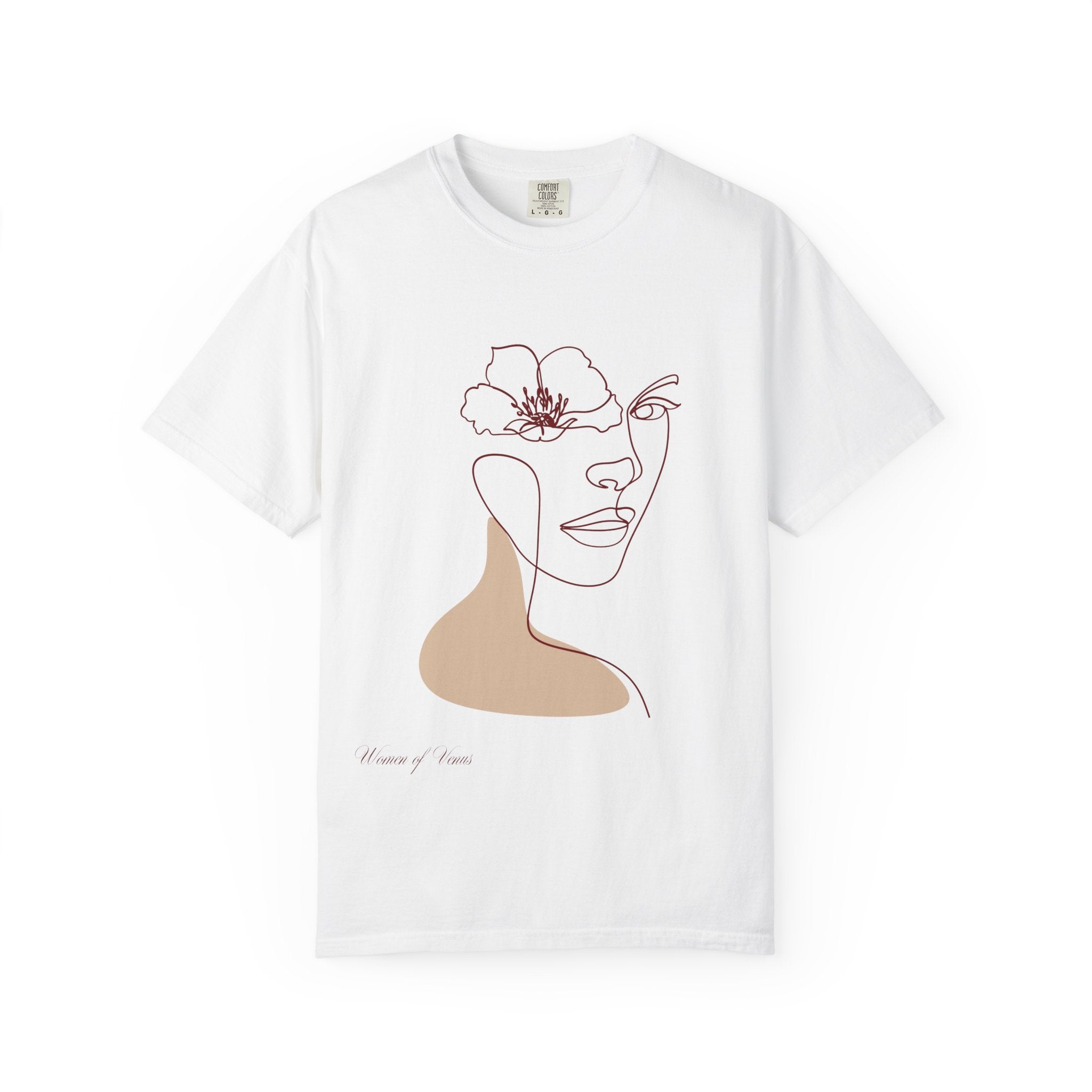 The Venus Tee – Minimalist Feminine Line Art T-Shirt