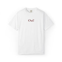 Embroidered Oui Tee | French Minimalist T-Shirt – Parisian Chic by Women of Venus