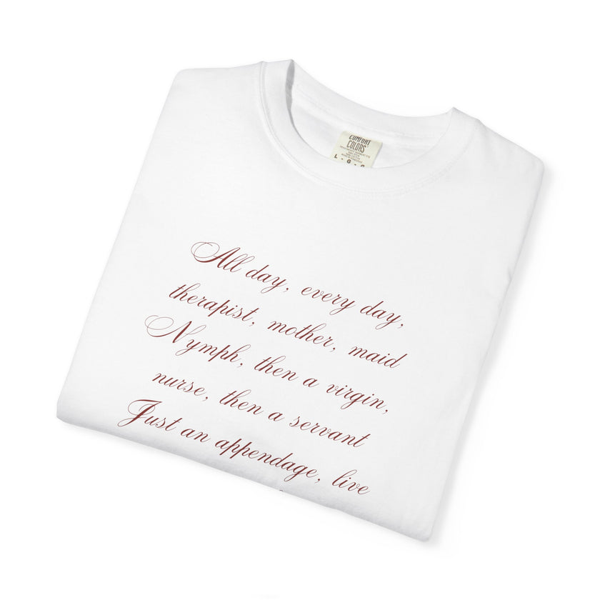 Labour Lyrics Tee | Feminine Poetic T-Shirt Inspired by Paloma Paris