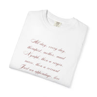 Labour Lyrics Tee | Feminine Poetic T-Shirt Inspired by Paloma Paris