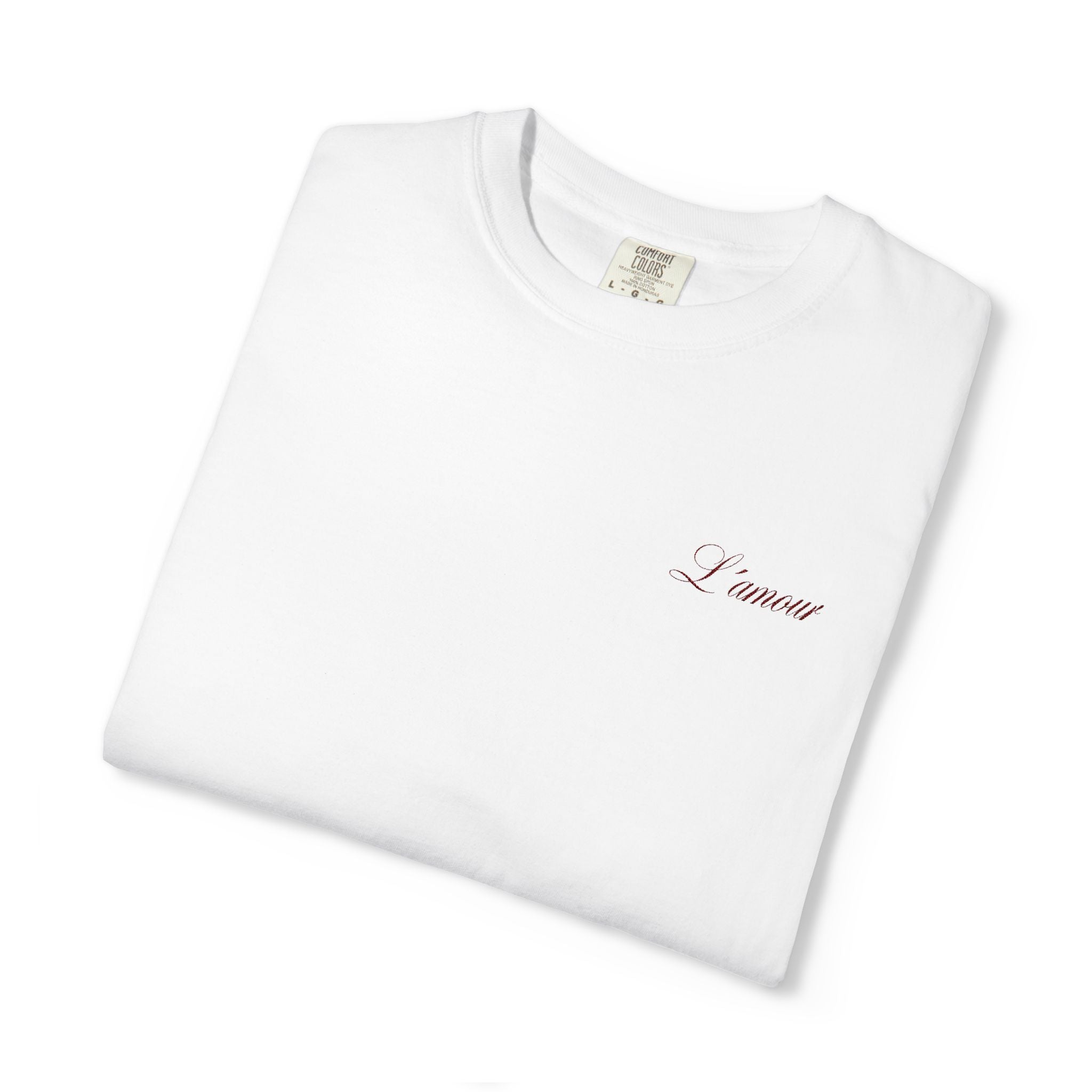Embroidered L'amour T-shirt