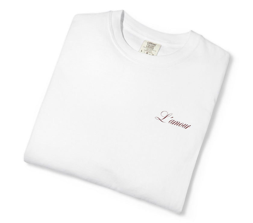 Embroidered L'amour T-shirt