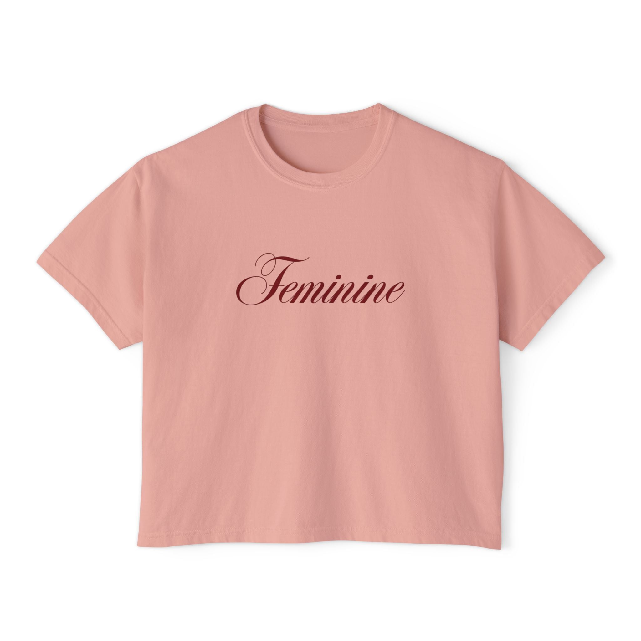 The Feminine Tee - Cropped Boxy Tee