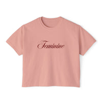 The Feminine Tee - Cropped Boxy Tee