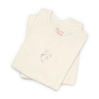 embroidered anatomical heart tee