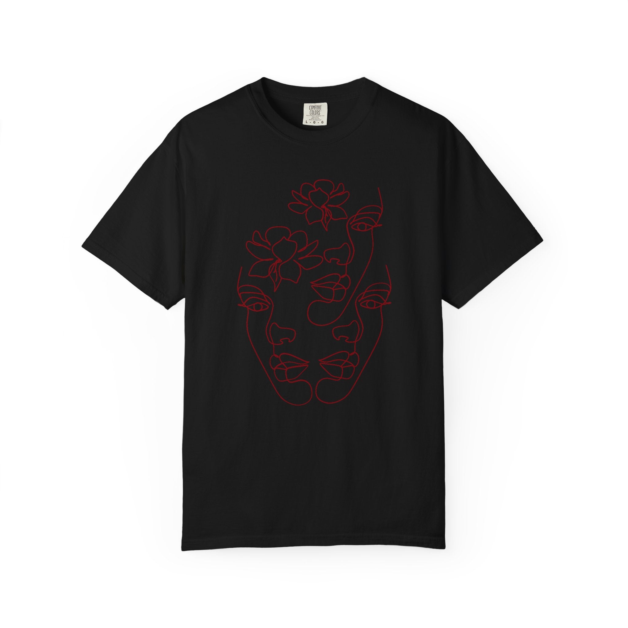 The Trinity Tee – Feminine Connection Line Art T-Shirt