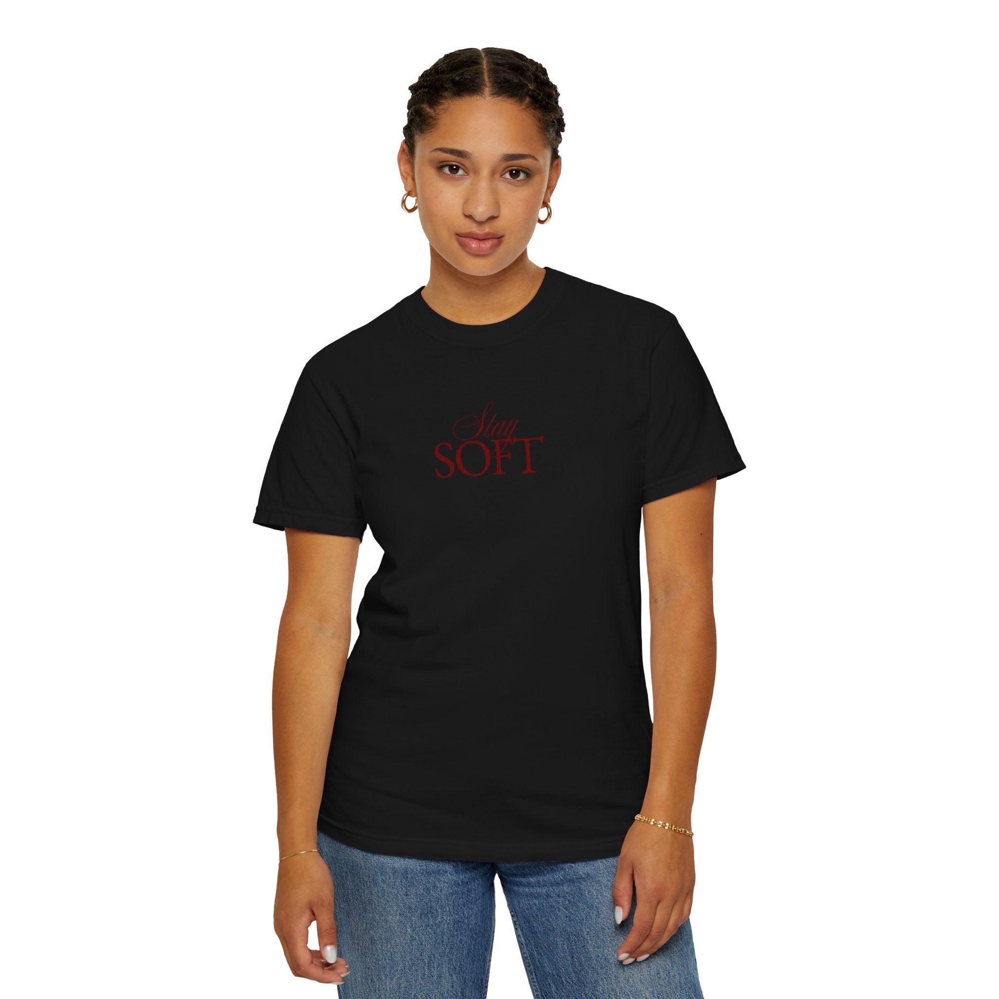 STAY SOFT Tee – Minimalist Feminine Empowerment Shirt