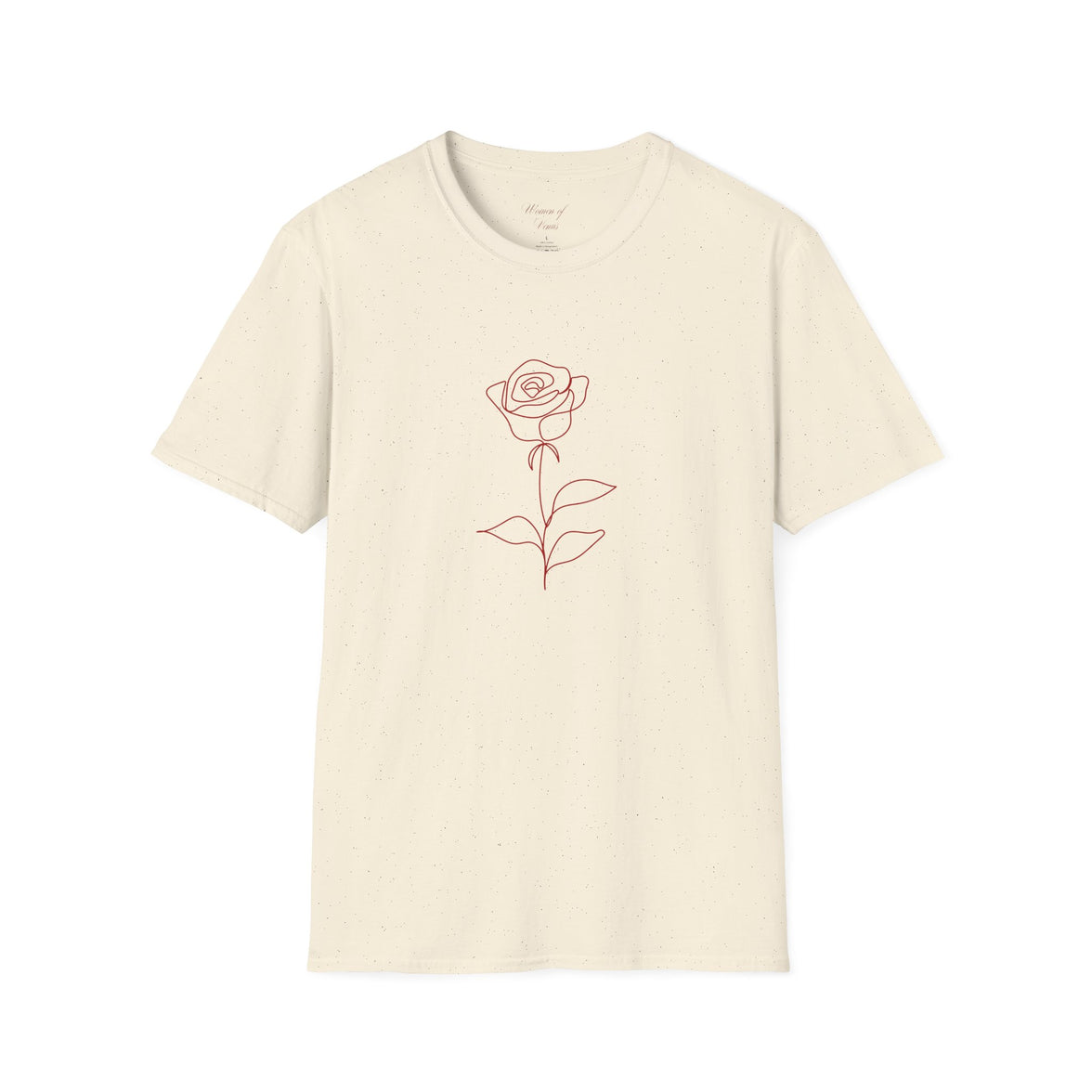 Minimalist Rose T-Shirt – Feminine Botanical Graphic Tee