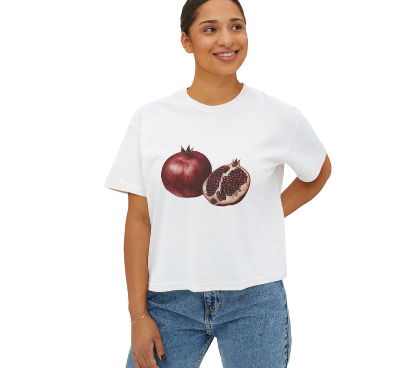 Pomegranate Boxy Tee