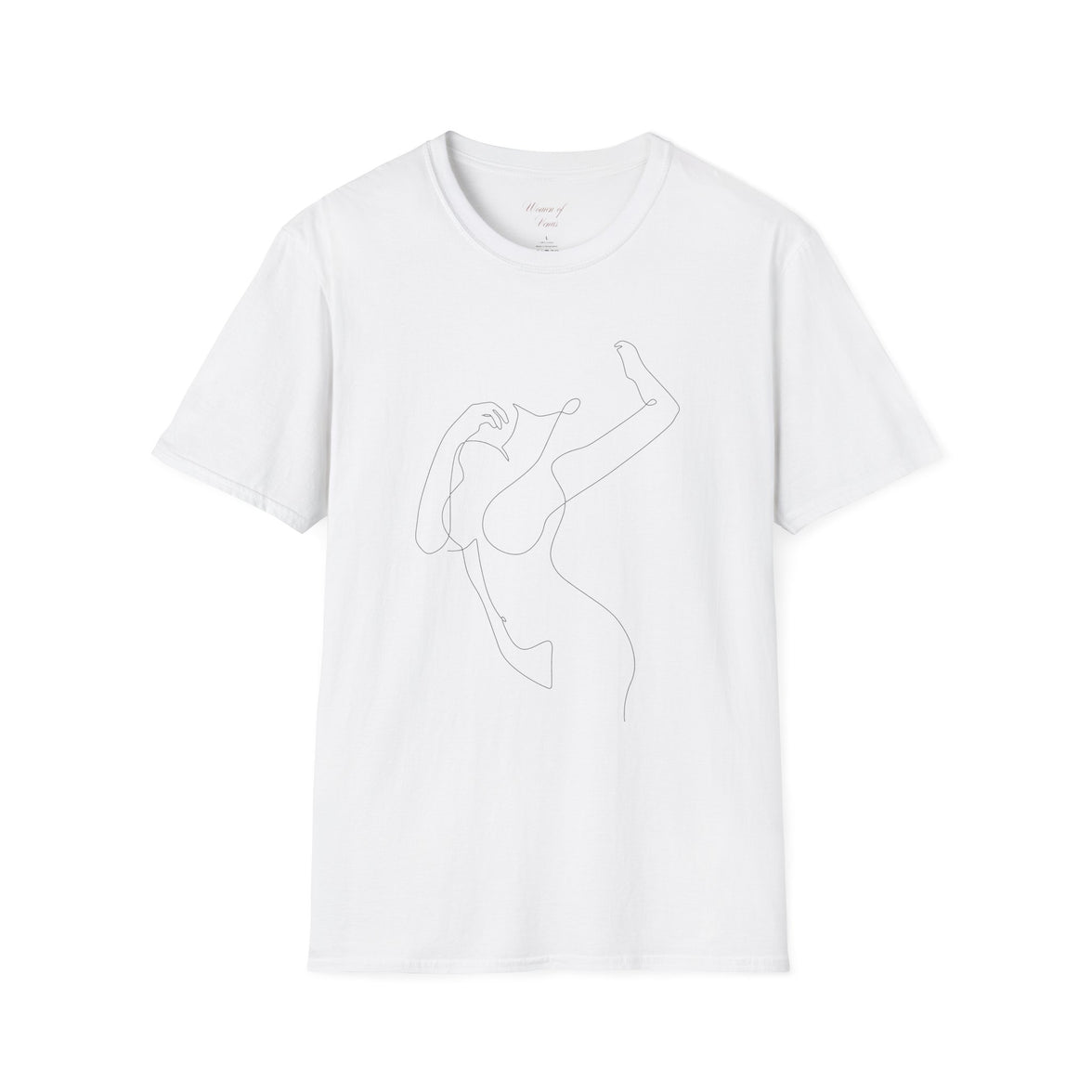 The Muse Tee – Unapologetically Feminine Line Art T-Shirt