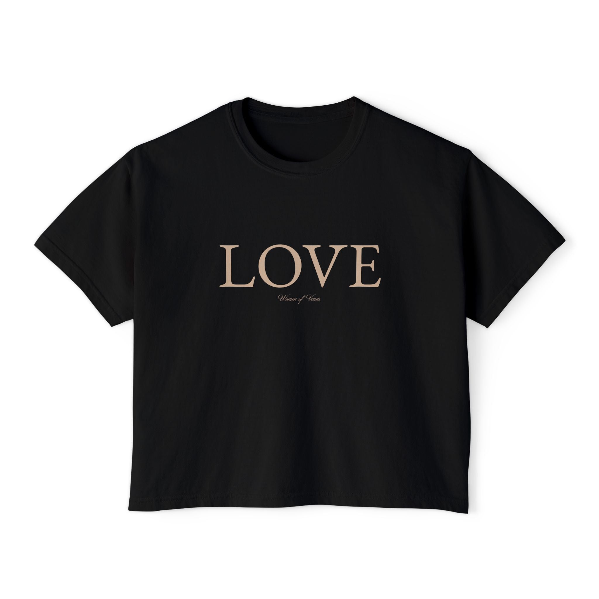 LOVE Cropped Boxy Tee