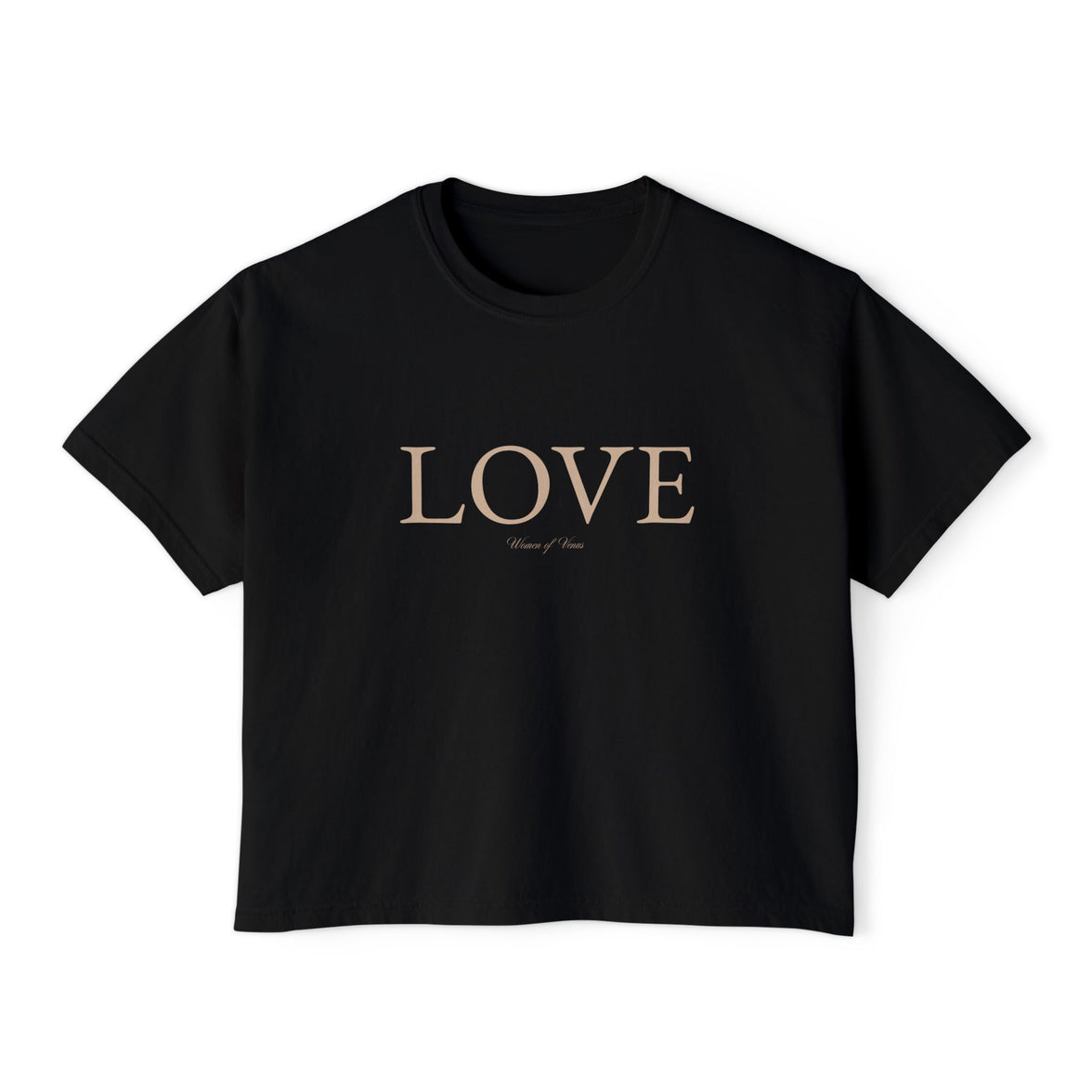 LOVE Cropped Boxy Tee