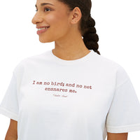 Charlotte Bronte Quote cropped Boxy Tee