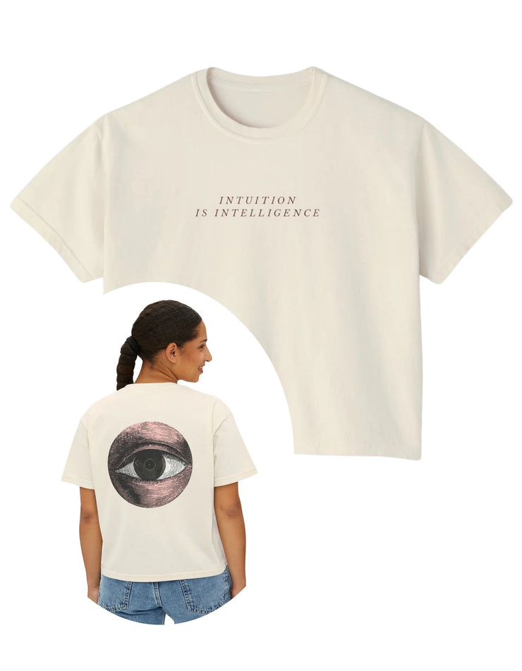 Intuition is Intelligence Boxy tee