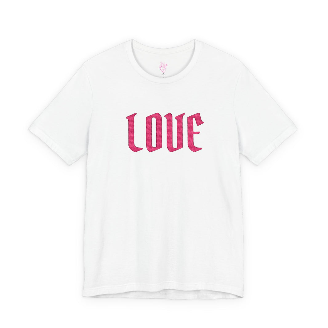 Embroidered Love Gothic Tee
