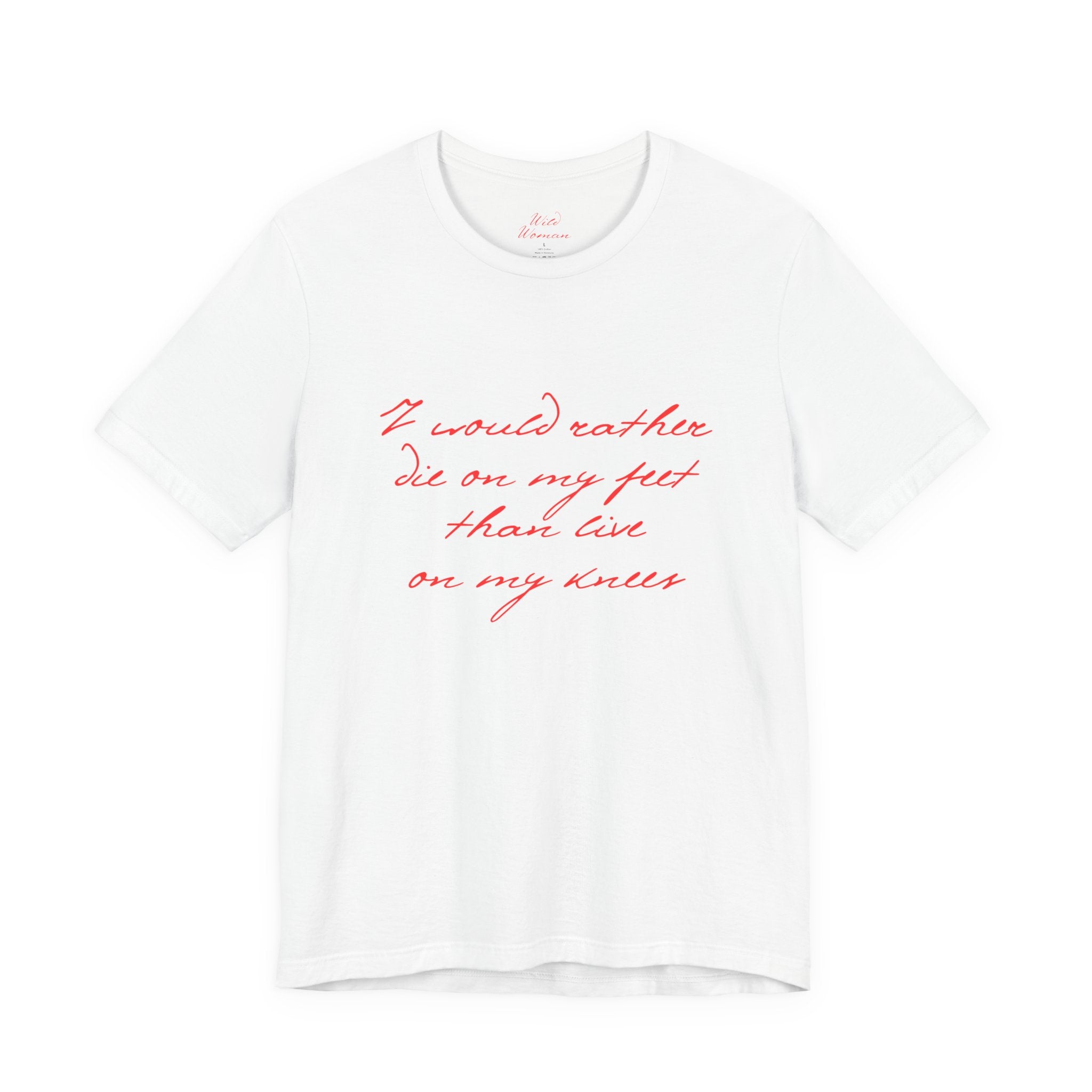 wild woman quote tee