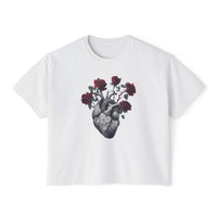 Heart Bloom Tee – Feminine Strength & Rebirth Graphic T-Shirt