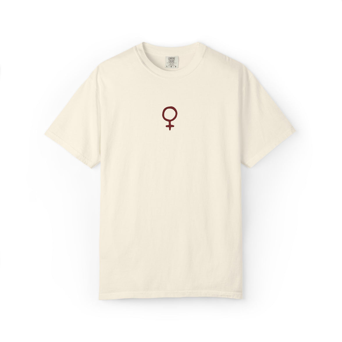 Embroidered Feminine Symbol T-Shirt
