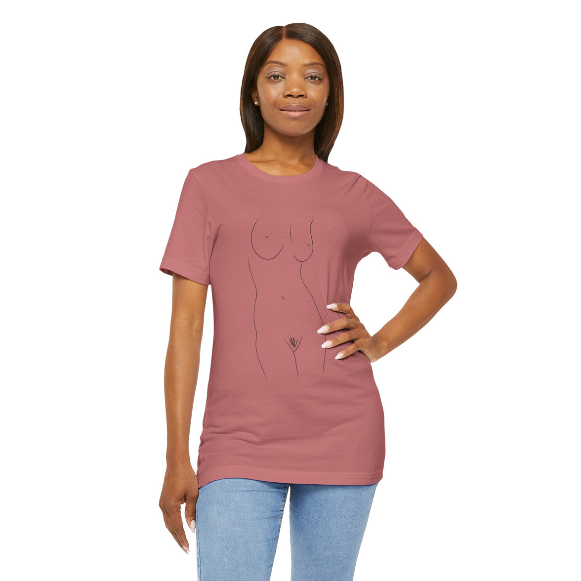 Nude Outline Graphic Tee