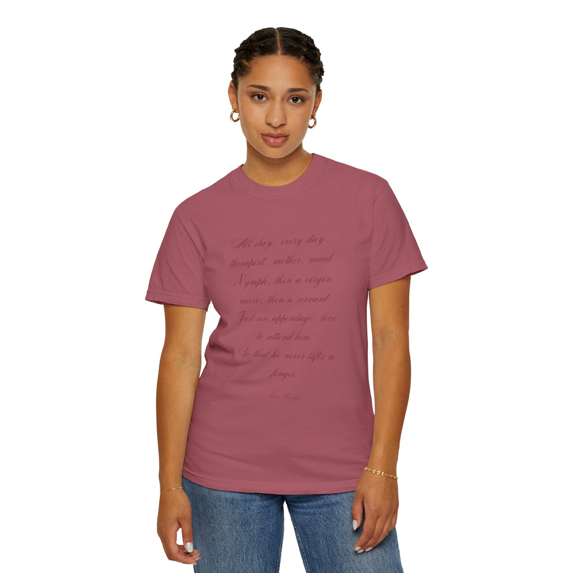 Labour Lyrics Tee | Feminine Poetic T-Shirt Inspired by Paloma Paris