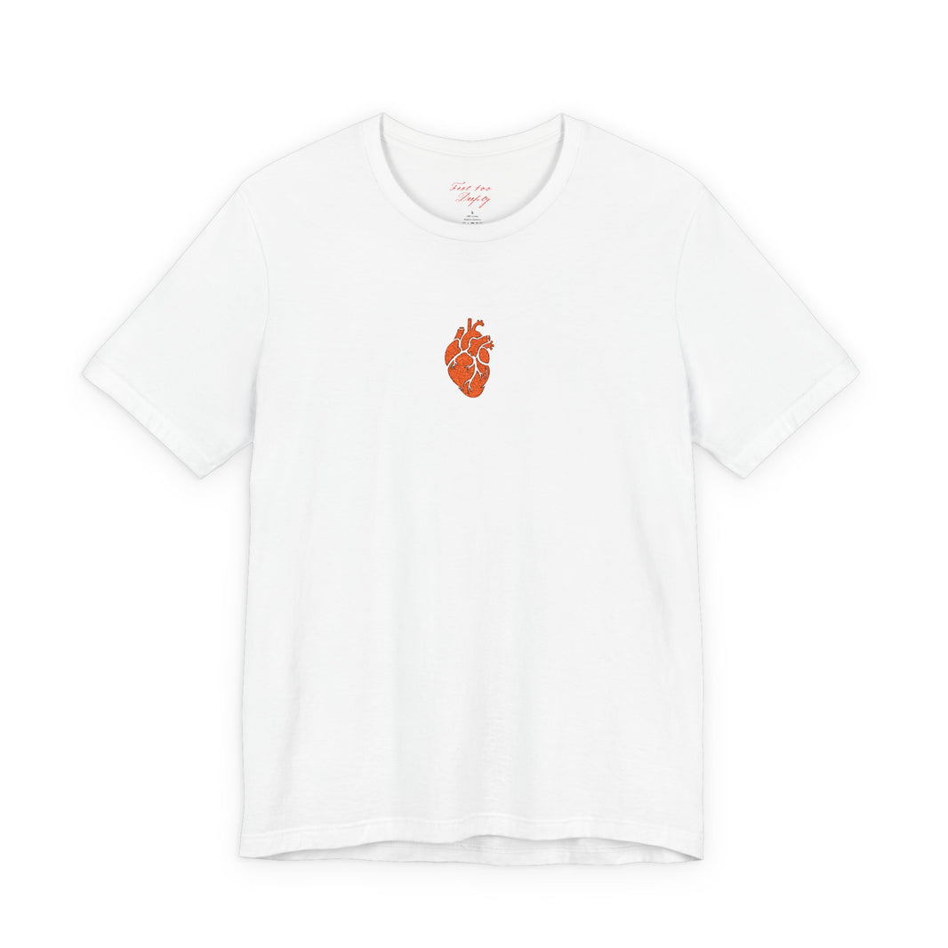 Embroidered Anatomical Heart Tee