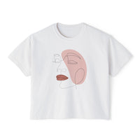 The Lover Tee - Cropped lineart tee