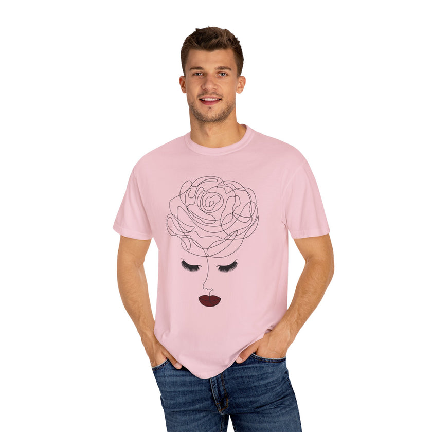The Rose of Venus Tee – Feminine Line Art T-Shirt