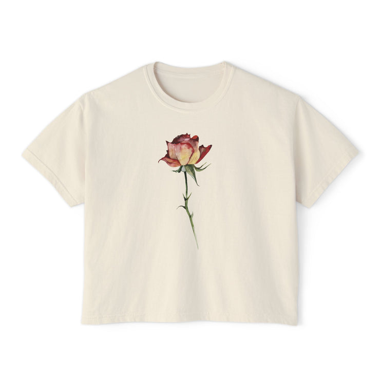 The Rose Tee - Cropped Boxy tee